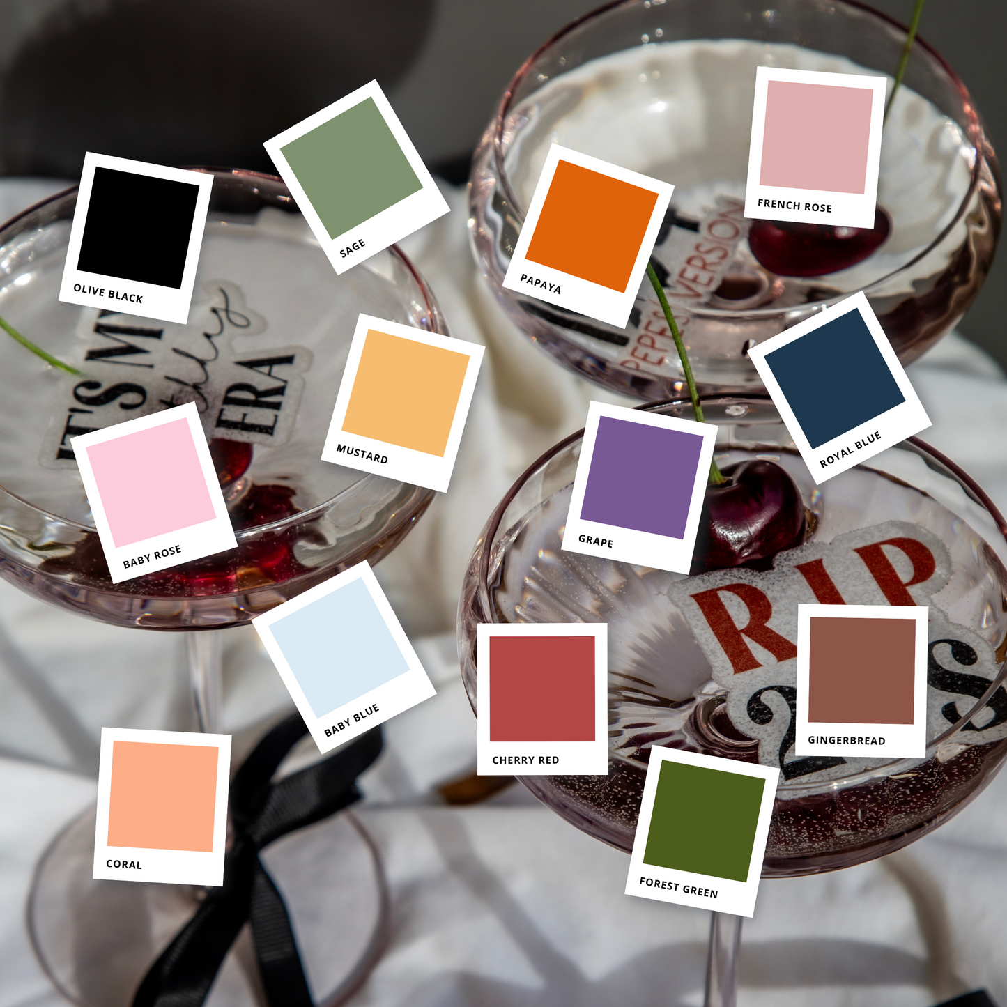 Birthday Cocktail Toppers - # Something