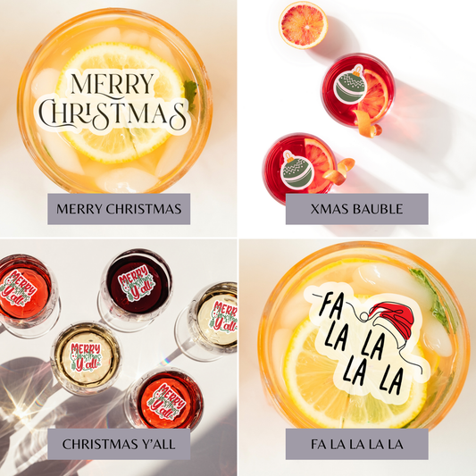 Christmas Edible Toppers - 5 Pack Bundle