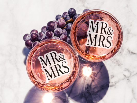 Wedding Cocktail Toppers - MR & MRS