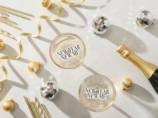 New Year's Cocktail Toppers - New Year New Me