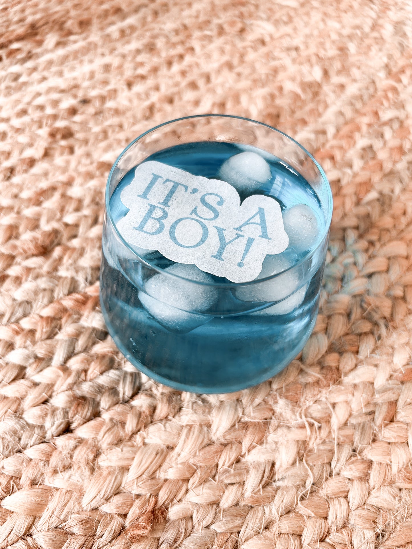 Gender Reveal Cocktail Toppers - It's a boy